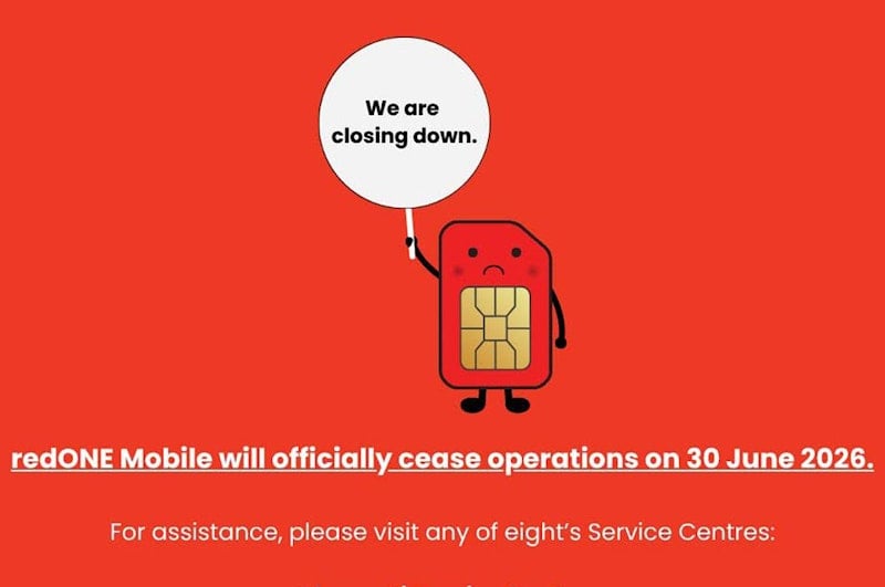 redONE Singapore will cease operations this month